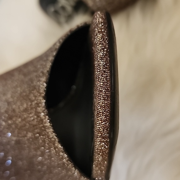 Calvin Klein Matos Open Toe Glitter Pump Heels Heel in Mahog Women's Size 9.5 - Picture 17 of 17